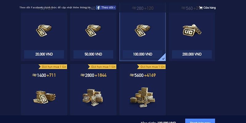 Các bước đơn giản để nạp pubg mobile bằng thẻ cào